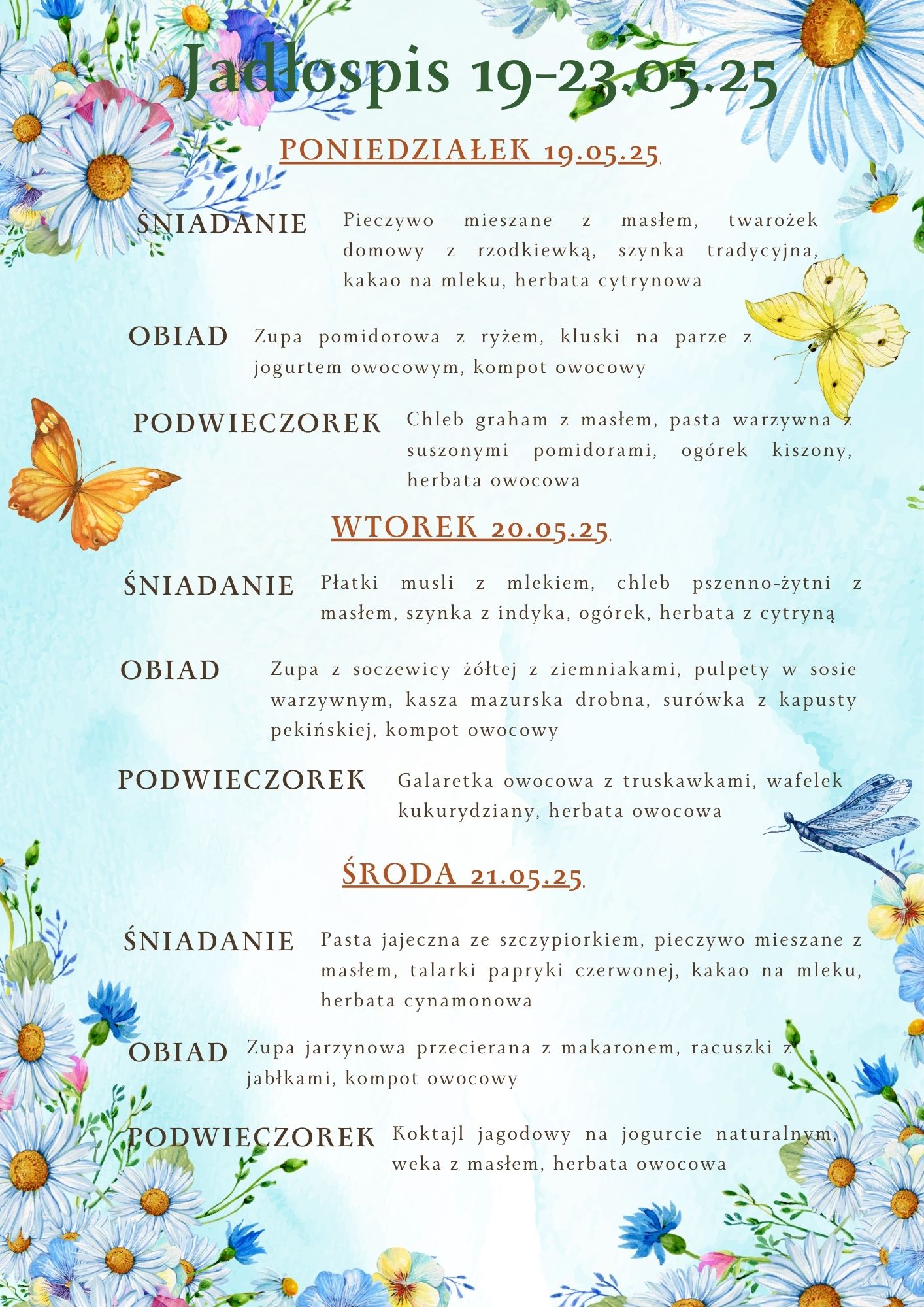 Jadłospis 19 23.05.251
