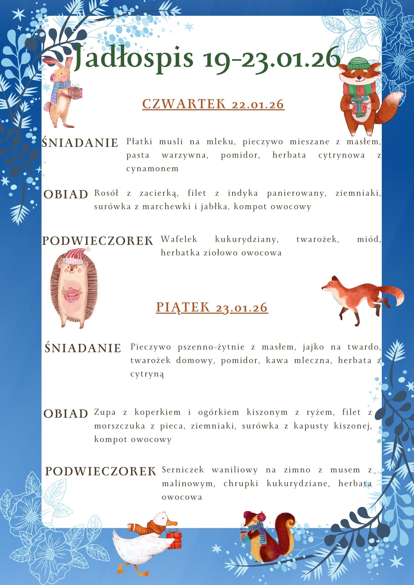 Jadłospis 19 23.01.262
