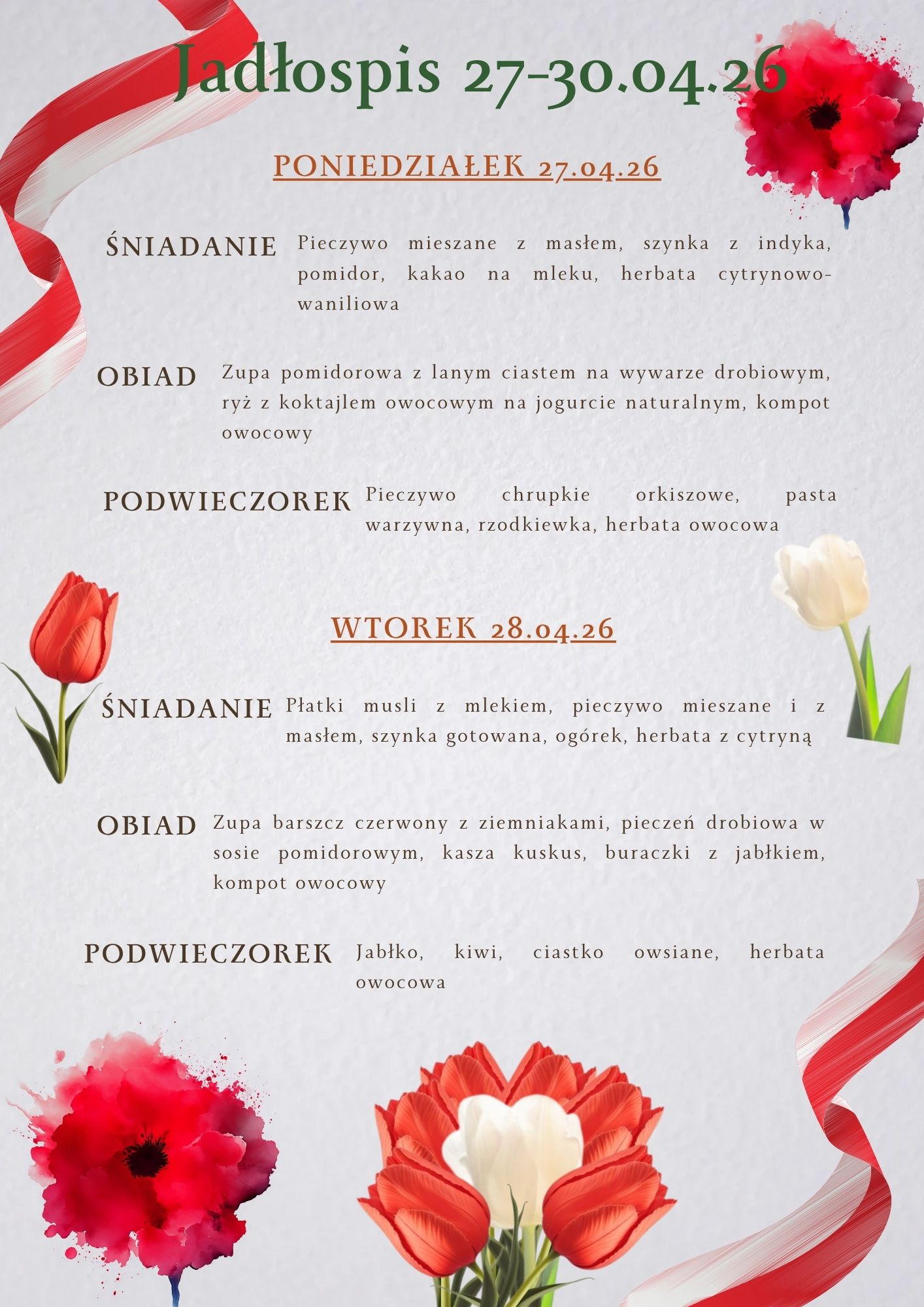 Jadłospis 27 30.04.261