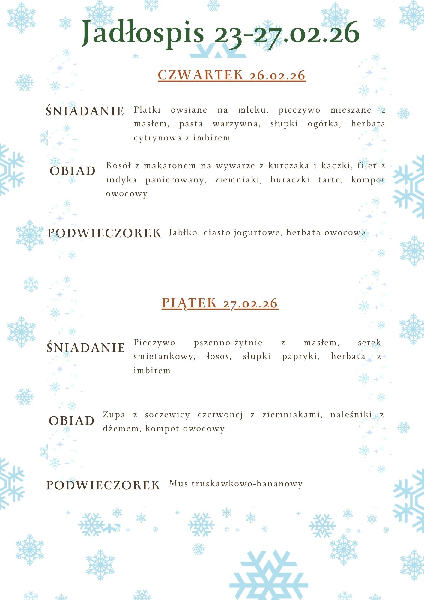 Jadłospis 23 27.02.262