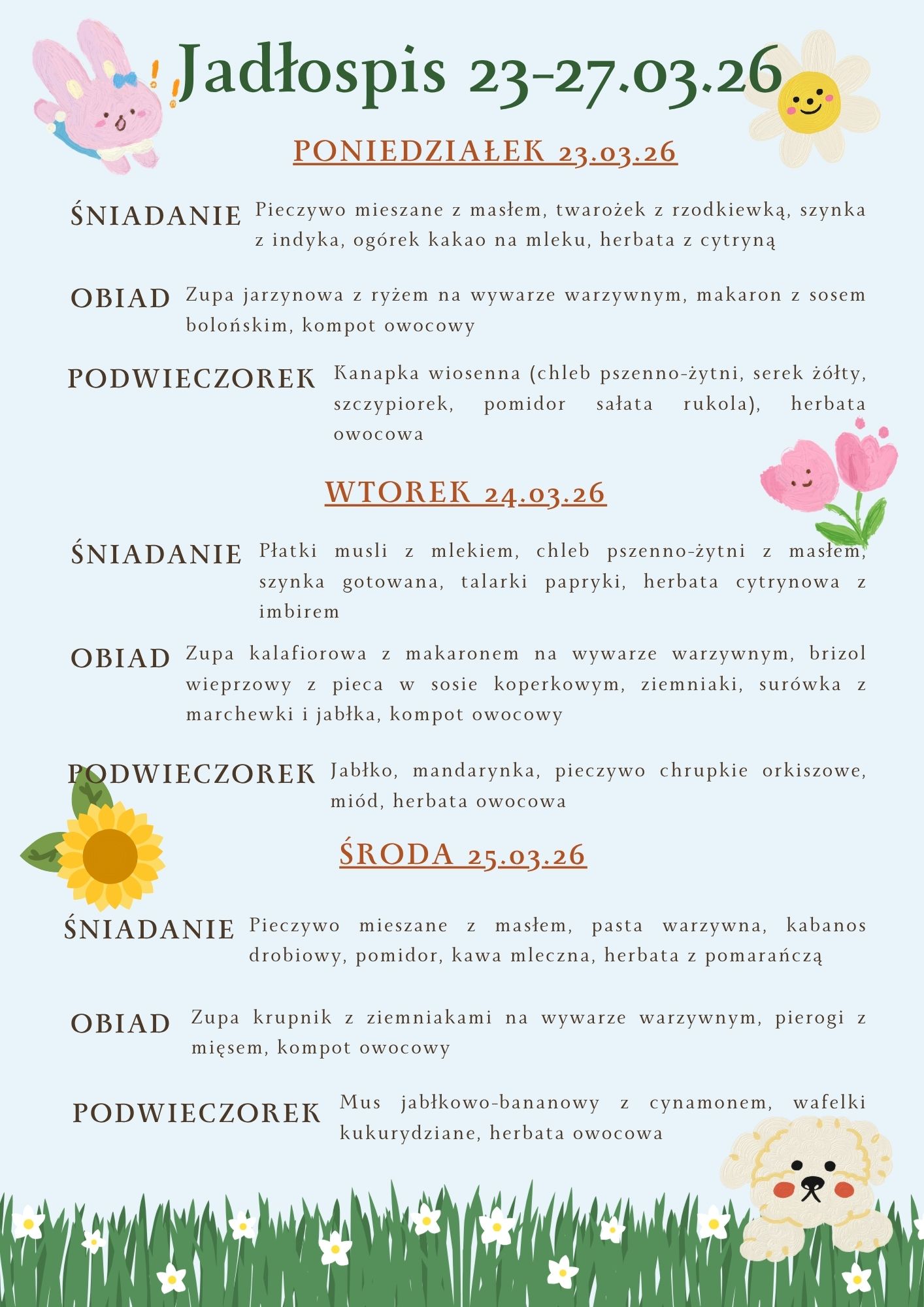 Jadłospis 23 27.03.261